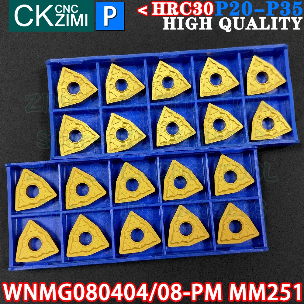 WNMG080404-PM MM251 WNMG080408-PM MM251 카바이드 인서트 외부 터닝 삽입 도구 WNMG 0804 WNMG0804 CNC 금속 선반 터닝 커터 도구