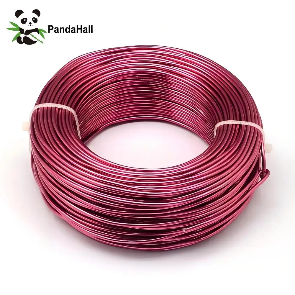 PandaHall 0.6-2.0mm Anodized Aluminum Wire 10 Sizes , Colorful Bendable Craft Wire for Jewelry Making, DIY Model Beading