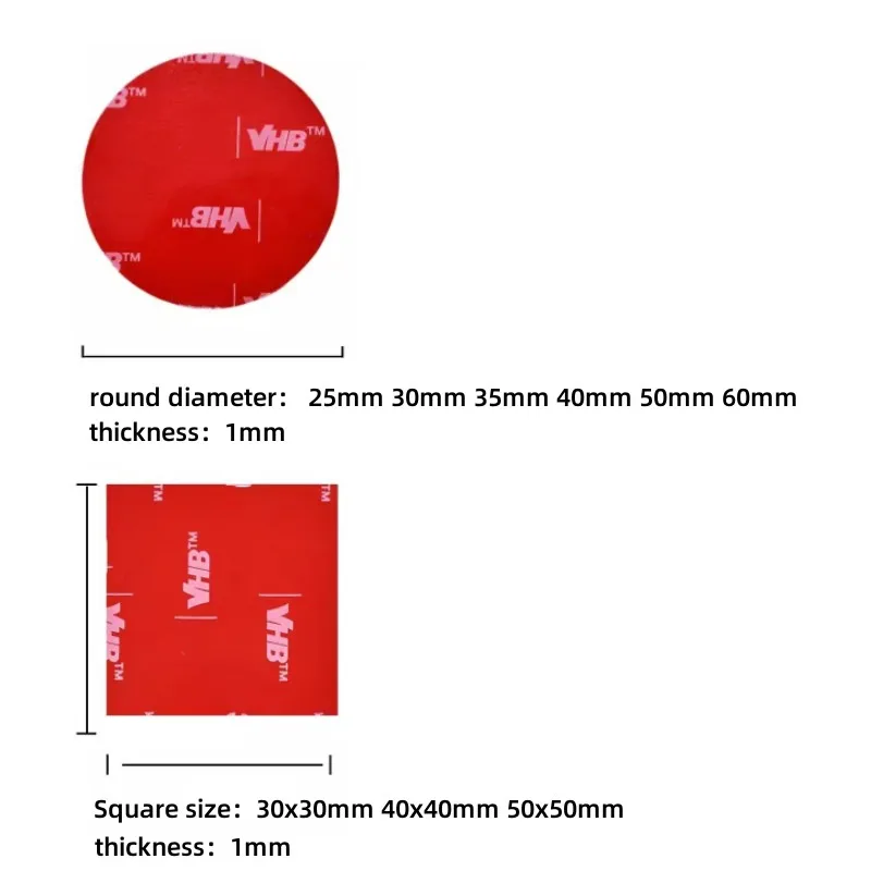 5-30PCS Strong Double Sided Adhesive Foam Pad Wall Mounting Tape Two Sides Heat-resistant Home Appliance Car Accessories