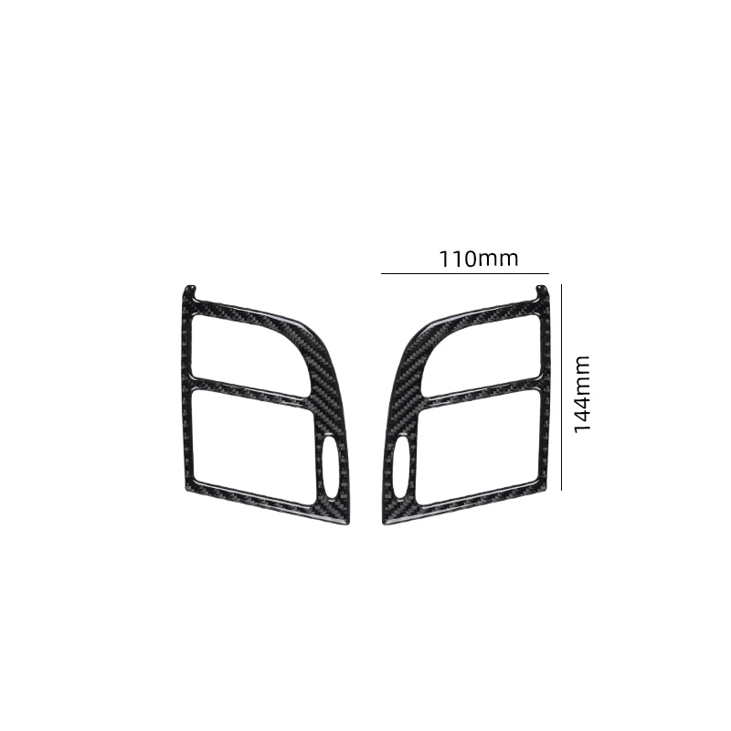 Suitable for Mercedes Benz E-Class 2003-2009 interior modification parts, carbon fiber vent decorative stickers