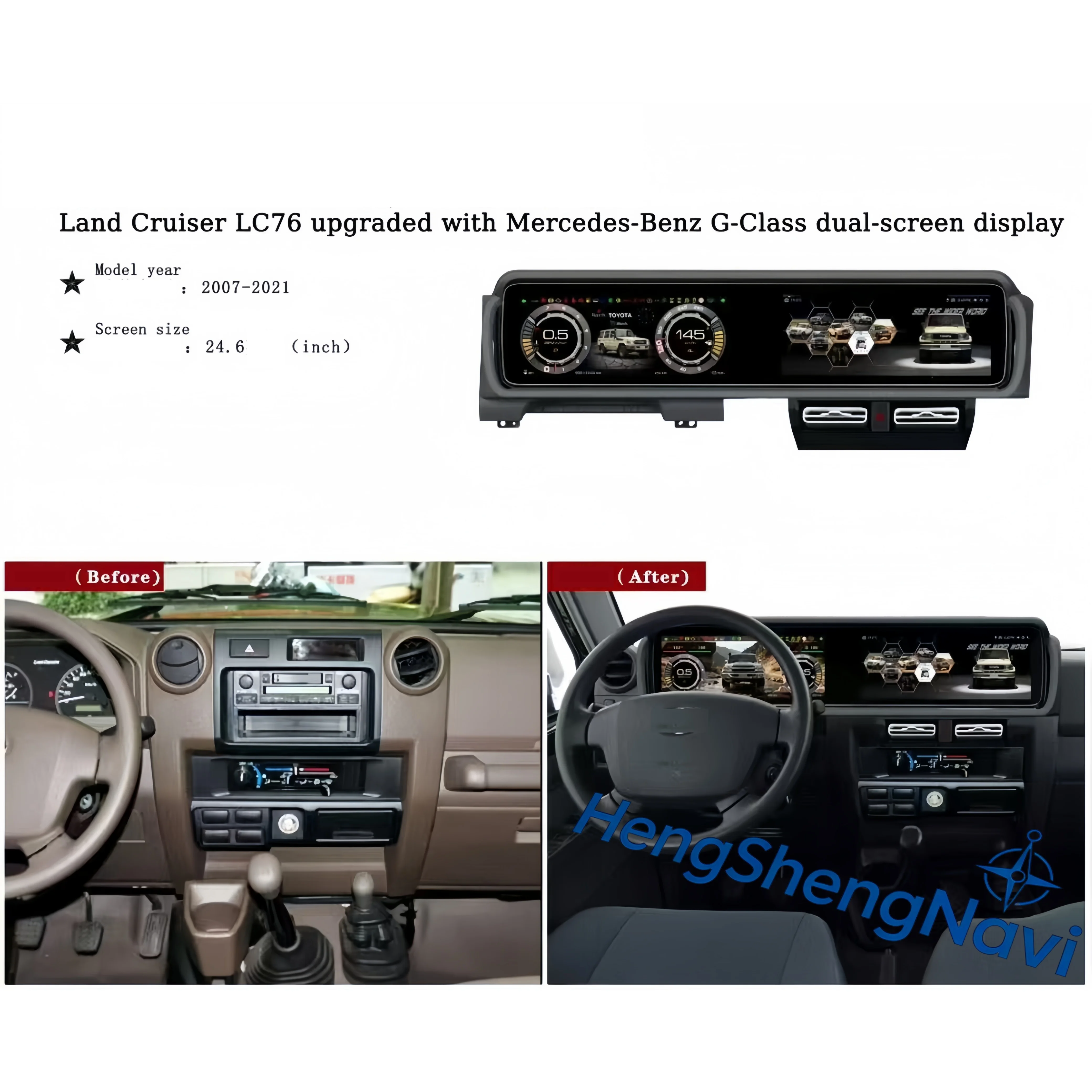 For Toyota Land Cruiser LC710 LC71 LC76 LC79 2006-2023 Car Radio Multimedia Video Player Stereo Android Auto GPS Navi Carplay