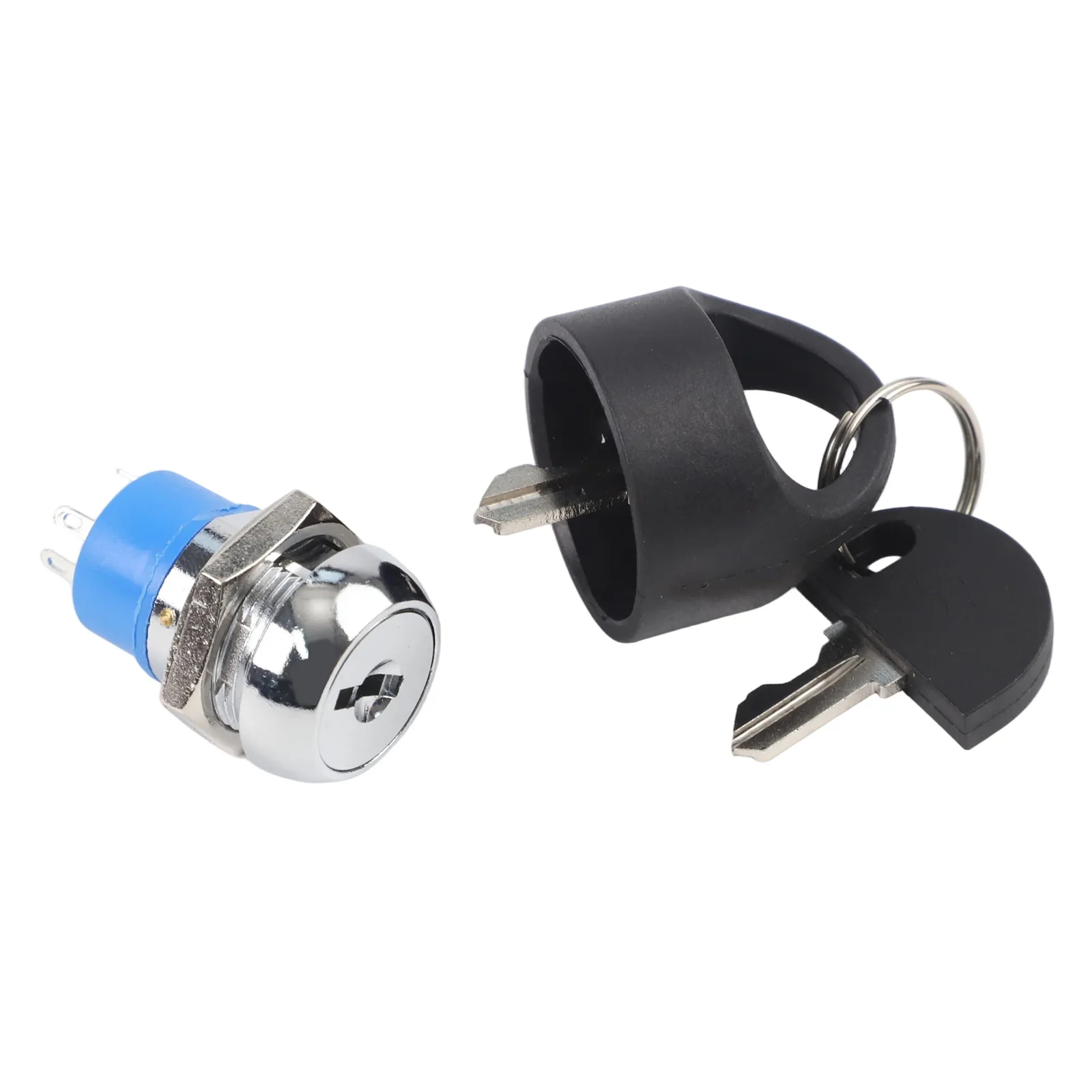 Replacement Lock for For PRIDE Scooter For ignition Zinc Alloy Shell Chrome Plated Includes Two Functional Keys