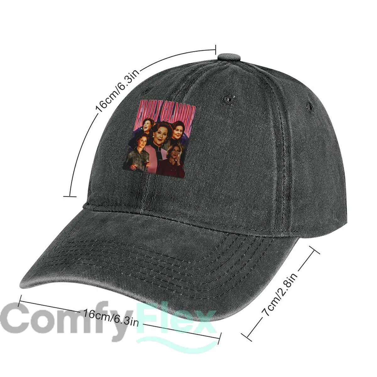 قبعة بيسبول مغسولة عصرية برسومات إميلي جيلمور للاستخدام الخارجي للنساء للجنسين قبعة أبي للشاطئ هيب هوب