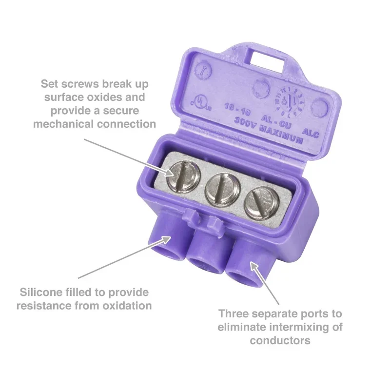 Innovation 95135 AlumiConn Wire Connector, 100 pk, Purple, Count