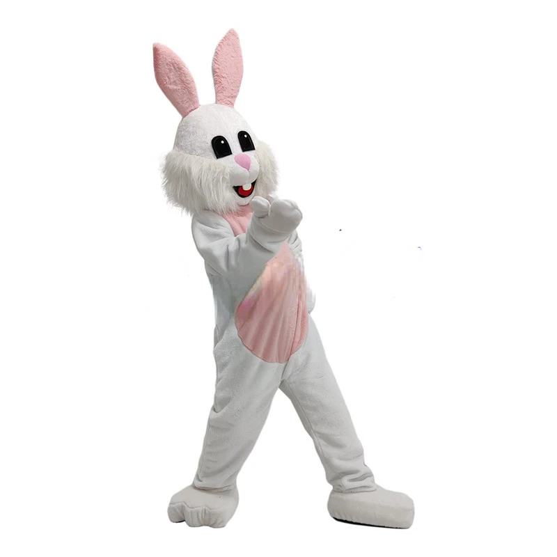 Cute Rabbit Easter Mascot Cartoon Props Halloween Easter Mascot Walking Puppet Animal Costume