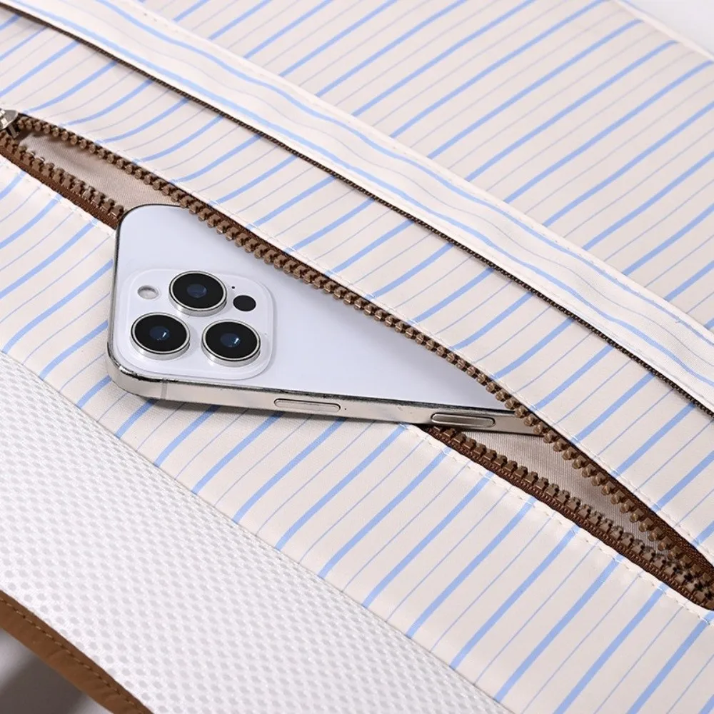 Sweet Pastoral Style Double Shoulder Student Backpack Plaid Print Canvas Laptop Bag Portable Storage Bag for Lenovo Dell Laptop