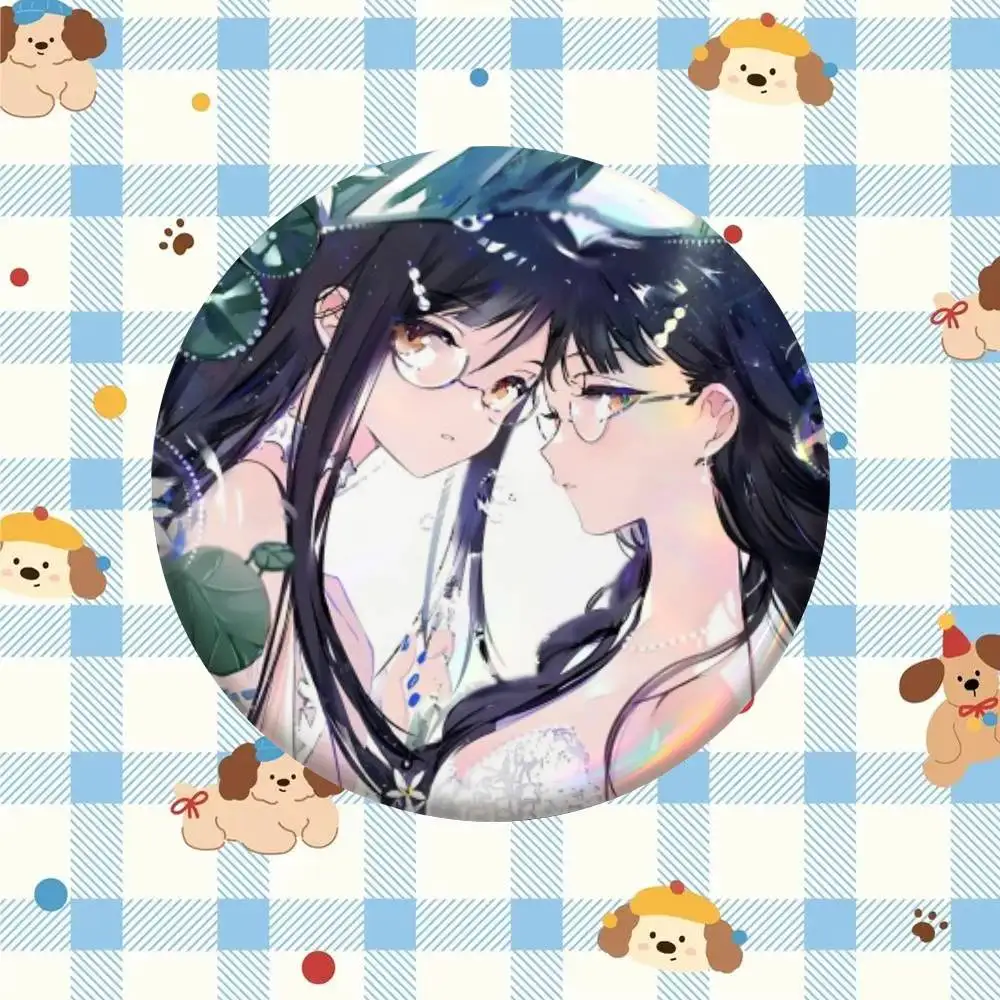 Anime Agents of the Four Seasons  Badge Tinplate Meme Round Brooch for Hat Bag Creative Lapel Jewelry Accessories Gifts
