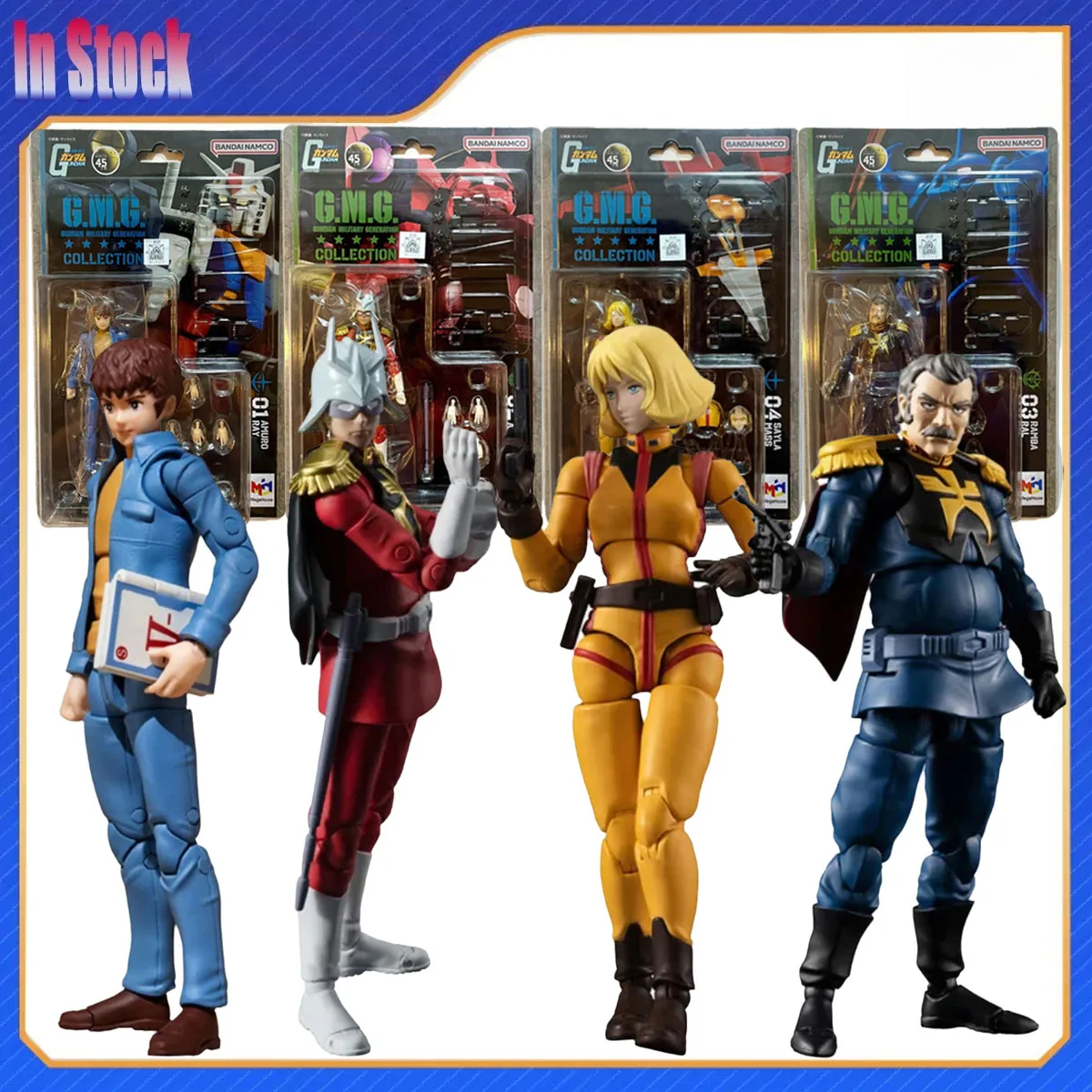 

Оригинальная оригинальная аниме MegaHouse GMG Sayla Mass Ramba Ral Char Aznable Amuro Ray 10 см, наборы моделей экшн-фигурок для детей