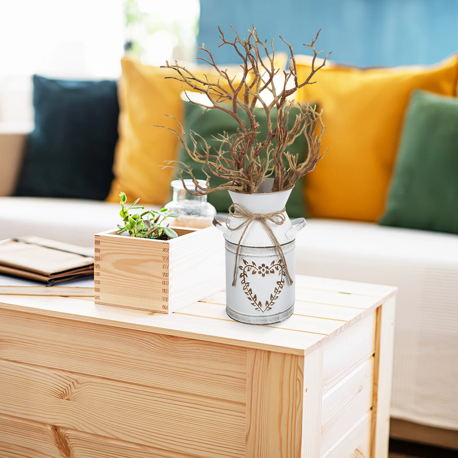 

6 Pcs Realistic Faux Dried Sticks For Vase Fillers Unique Home Decor Wedding Accessories