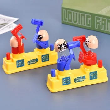 해머 스트라이크 리틀 맨 더블 파이트 배틀 게임 레드 블루 공격 방어 배틀 퍼스 데스크탑 게임 부모 자녀 PK 완구