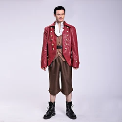 Movie Beauty and the Beast Gaston Cosplay Costume Christmas Party For Men Halloween Party Carnival Costume