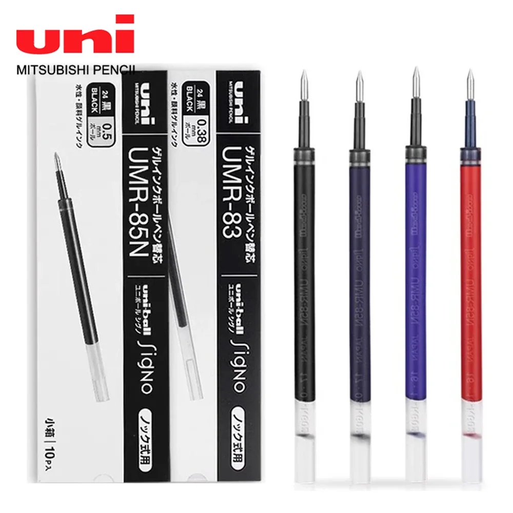 

5/10pcs Japan UNI Gel Pen Refill Replacement UMR85N/83 0.5/0.38mm Quick Drying for UMN-138/UMN-155/105/152 School Stationery