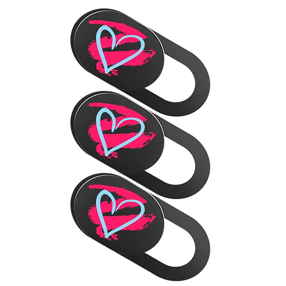 3pcs Heart-Print Privacy Screen Protector Covers for Phone Laptop Tablet with Adhesive Slide Blocker