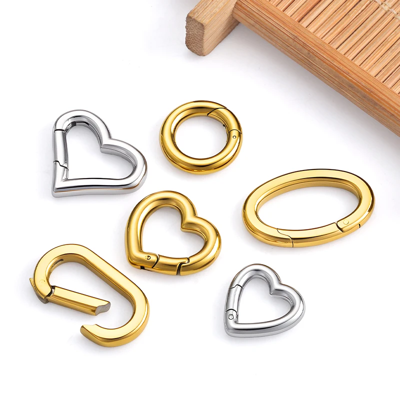 

Нержавеющая сталь, овальная застежка в форме сердца, брелок для изготовления принадлежностей, карабин для ювелирных изделий, аксессуары, разъемы для сумок, материалы для рукоделия