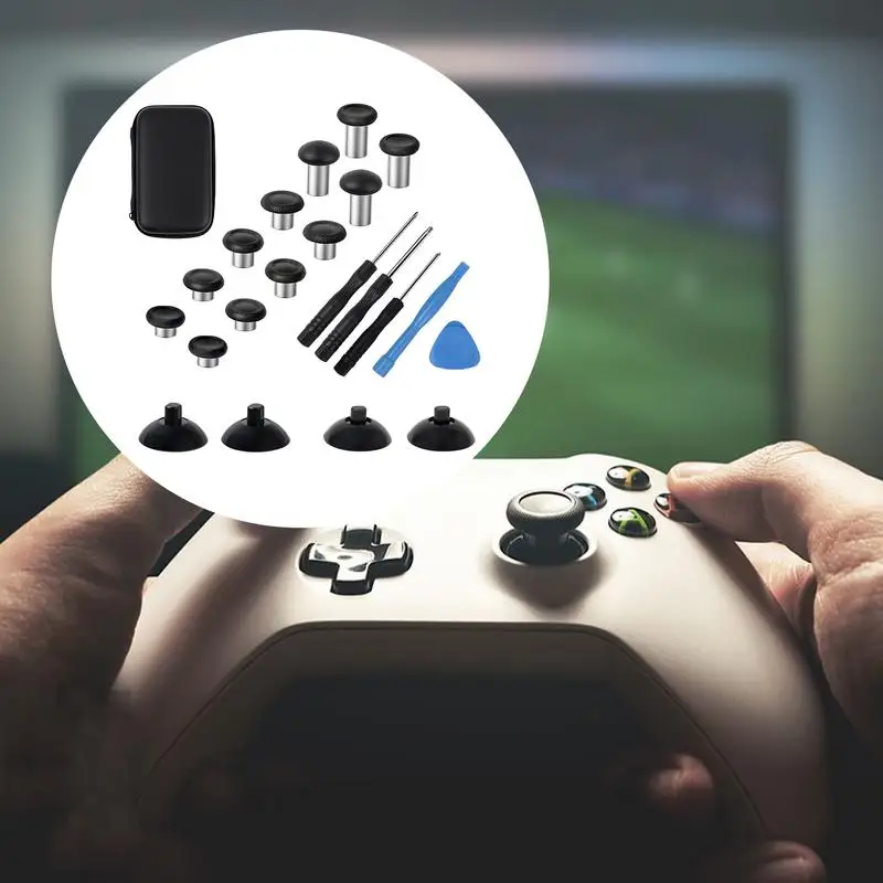 ل Xbox سلسلة X/S قبضة عصا التحكم Thumbstick الفطر عصا التحكم موسع عمود معدني موسع محكم الإبهام تحكم #2