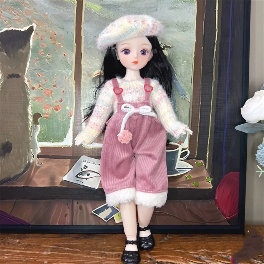 1 Set 1/6 SD 30 cm Bjd Pop met Kleding Aantrekkelijke Ogen Multi-stijl Dress Up BJD Poppen met Pruik Make Up Lang Haar