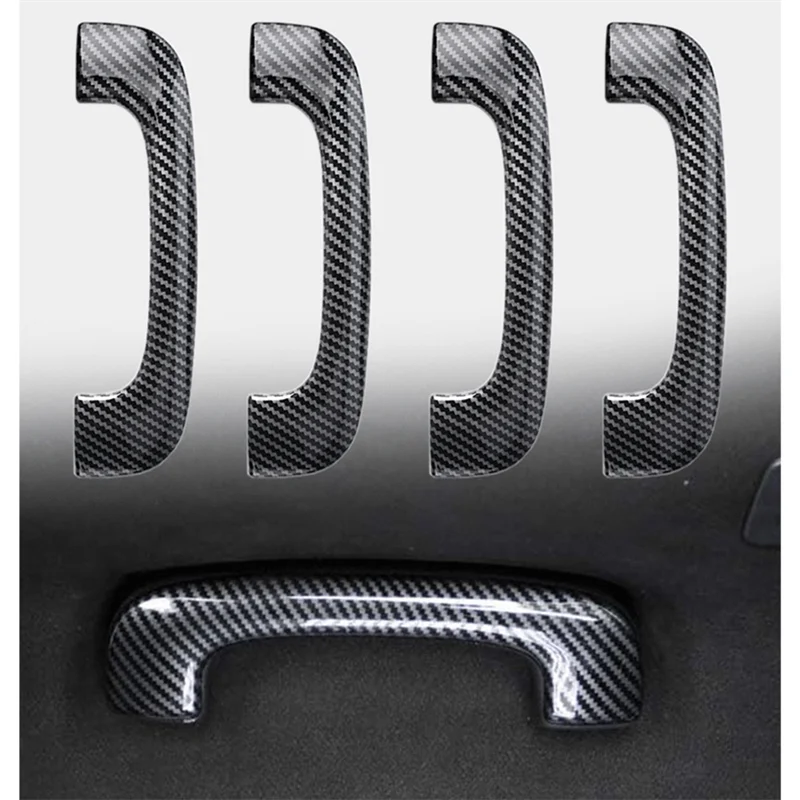 

Efficientt-Carbon Fiber Roof Grab Handle Cover Trim For Dodge Charger 2011-2021 Accessories Roof Grab Handle Cover Trim