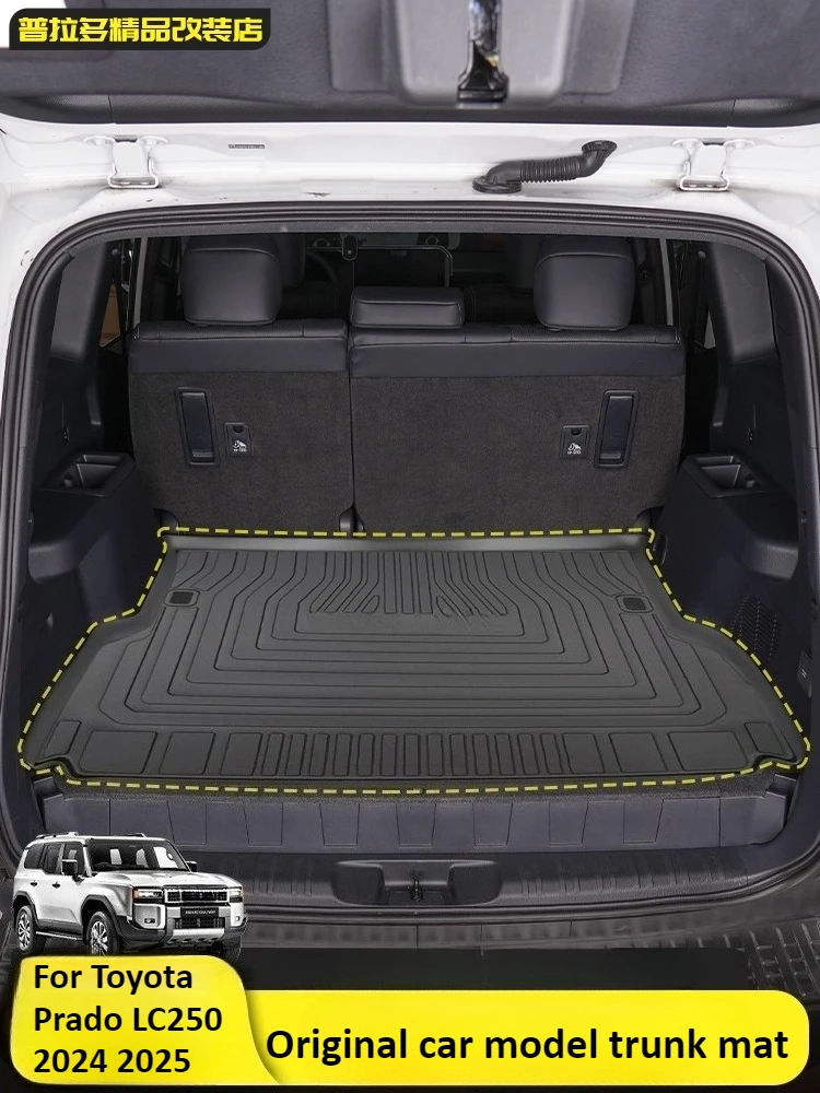 

Для Toyota Prado LC250 2024 2025 автомобильный коврик в багажник грузовой коврик устойчивый к царапинам износостойкие аксессуары для интерьера