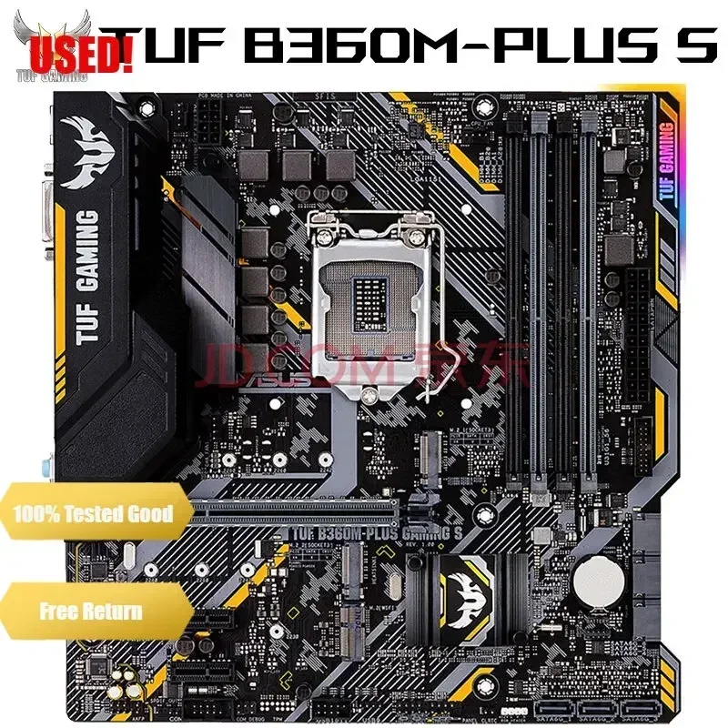 

Used ASUS B360M-PLUS GAMING S Motherboard Intel LGA1151 B360 Chipset DIMM DDR4 Support i7 8700 8700K 8500 CPU