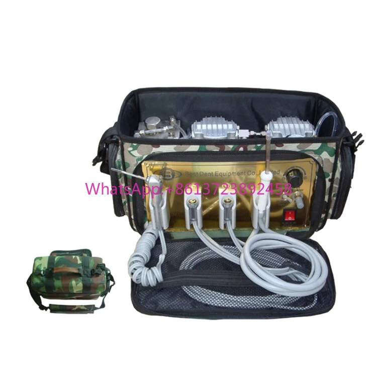 S114 Hot Sale dental-- Portable Turbine Unit Backpack dental-- Unit with Air Compressor Easy Used- Cheap Price dental-