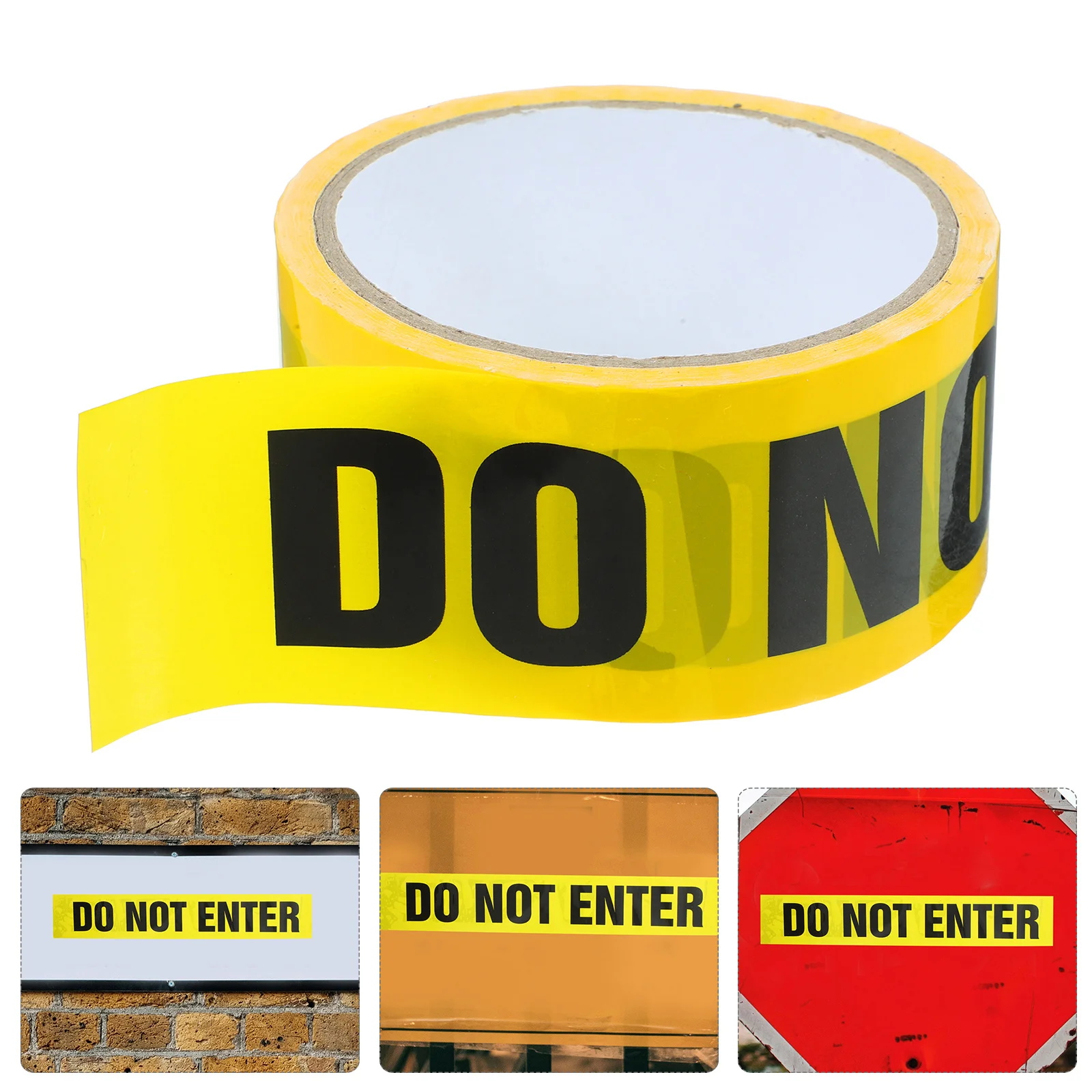 

1 Roll Yellow Black Warning Safety Stripes Adhesive Traffic Construction Marking Floor Wall Use Self Sticker Barrier