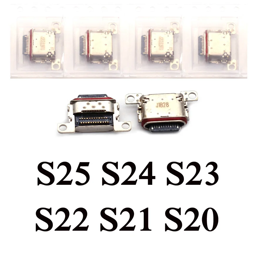10Pcs Für Samsung S23 FE S24FE S25FE S20FE S21FE S25 S24 23 Ultra S22 S21 S20 Plus Ladegerät Stecker dock Lade Port