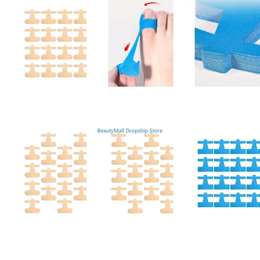 40JD Pack Of 20 Breathable Toe Correctors Tape For Outward Toe Expansion Correction Ensuring Dryness Easy Application