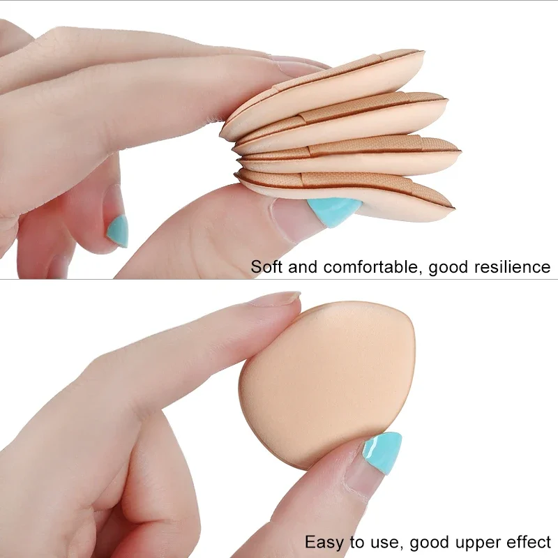 

50/100PCS Mini Finger Puff Makeup Puffs Concealer Sponge Cushion Foundation Air Cosmetic Tool Dry Wet For Women Beauty Wholesale