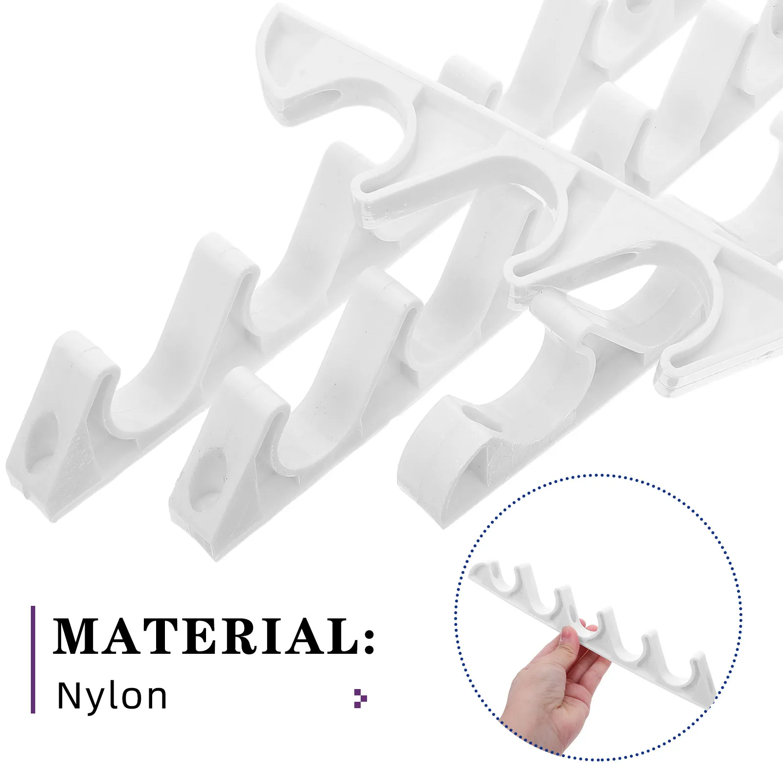 8Pcs Folding Chair Adjustment Brackets Outdoor Nylon 5-Level Recliner Buckle Clips for Patio Garden Camping Furniture - view 2