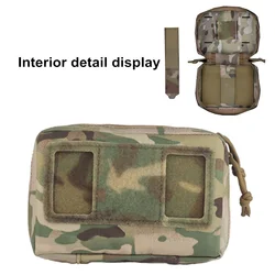 Panel MOLLE plegable de pecho con soporte móvil y doble cremallera