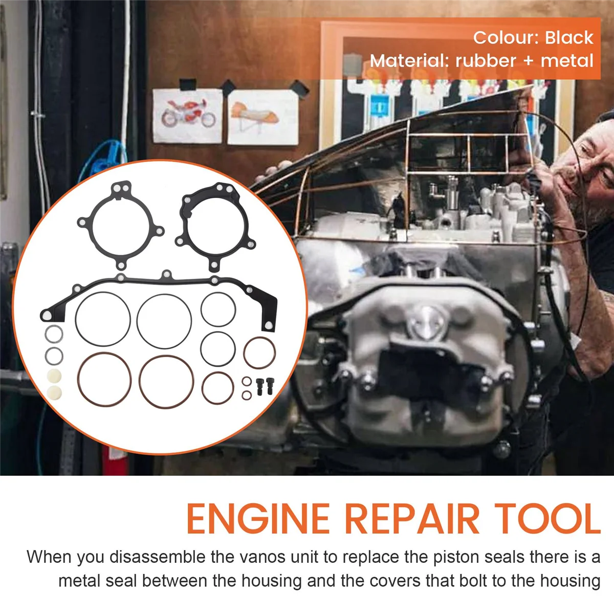 Ремкомплект уплотнительного кольца для BMW Dual Vanos E36 E39 E46 E53 E60 E83 E85 M52Tu M54 M56