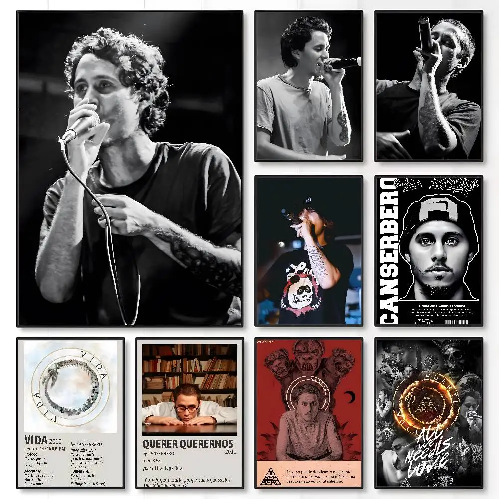 

Popular Music Singer C-Canserbero Poster High Quality Dorm Living Room Aesthetic Wall Decoration Painting Stickers Gift