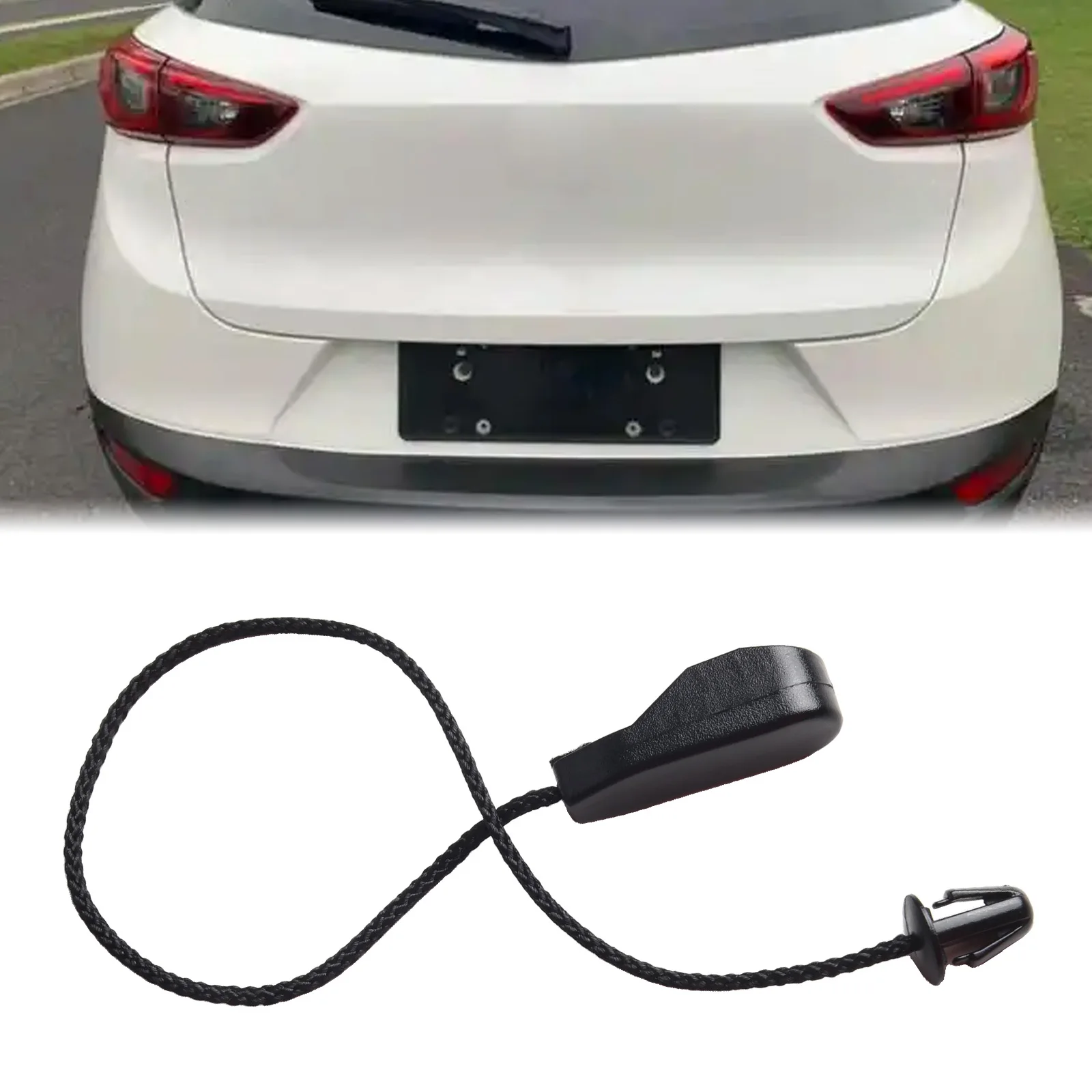 Car Rear Trunk Parcel Shelf Lift Cover Strap String Clip Tray Load