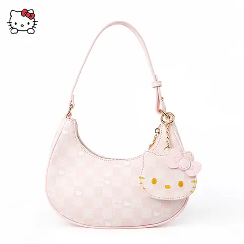 New Sanrio Hello Kitty Y2k Kawaii Underarm Bags Cute Anime Zipper Shoulder Bags For Women Crossbody Bags Anime Bags Gifts Toys