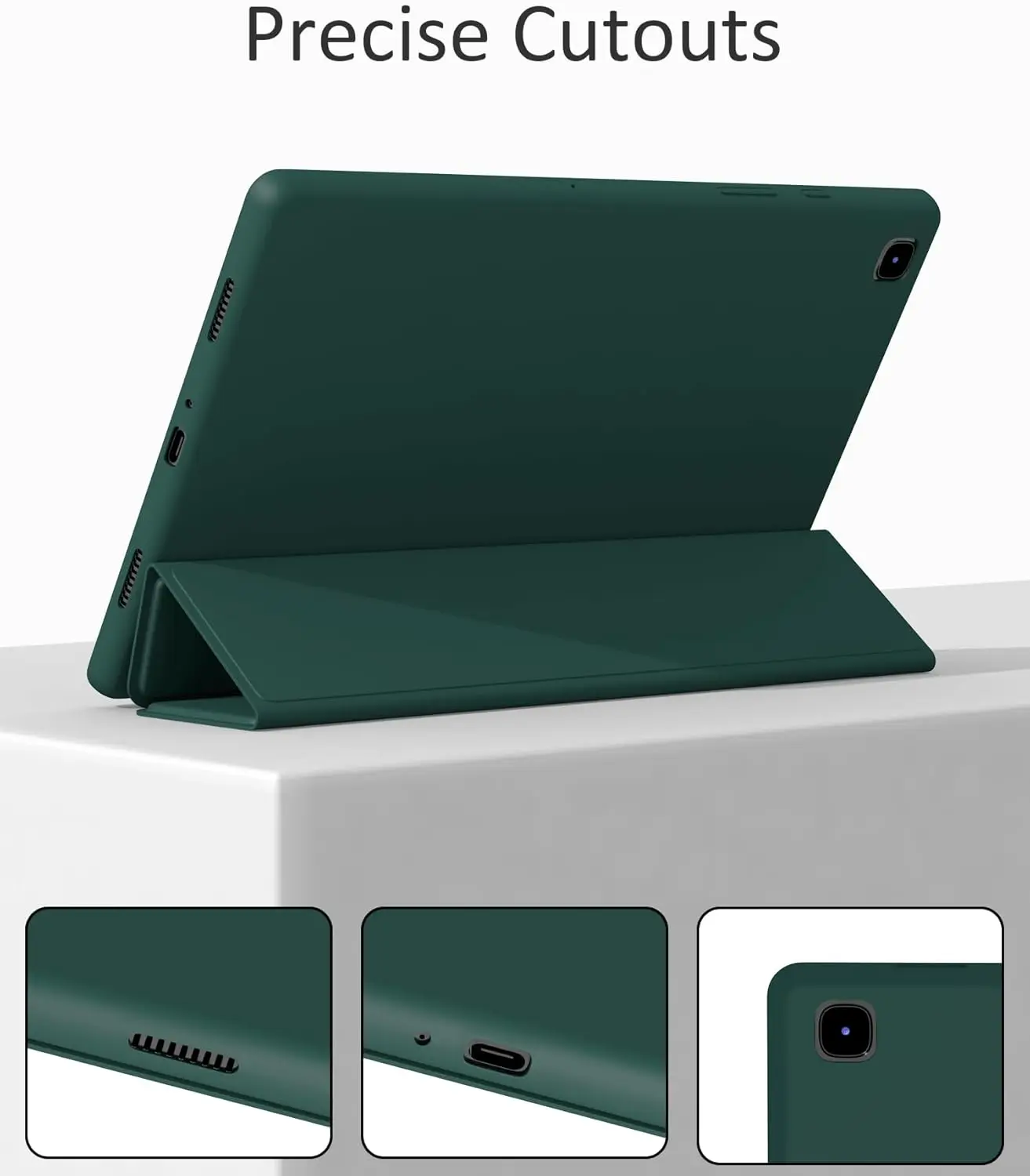 Tri-fold Flip Case For Samsung Galaxy Tab A7 10.4'' 2020/2022 SM-T500 SM-T505 SM-T509 Magnetic Stand PU Leather Protective Cover - view 4