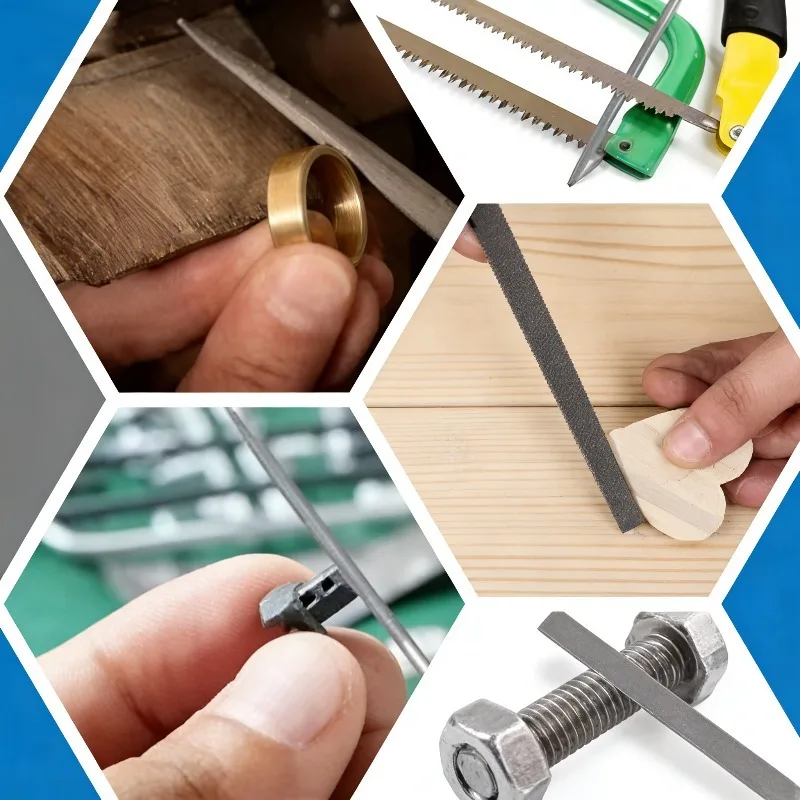 High-quality Needle File Set High Carbon Steel File Semicircle Flat Square Triangle Manual File Woodcarving Tools