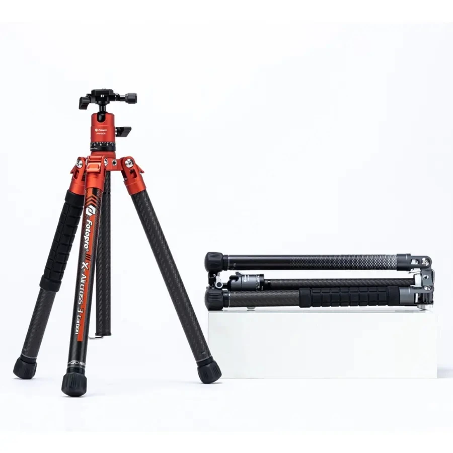 Tripod kamera serat karbon, Tripod 360 Panaroma Dslr Travel, cepat memperluas, fotografi