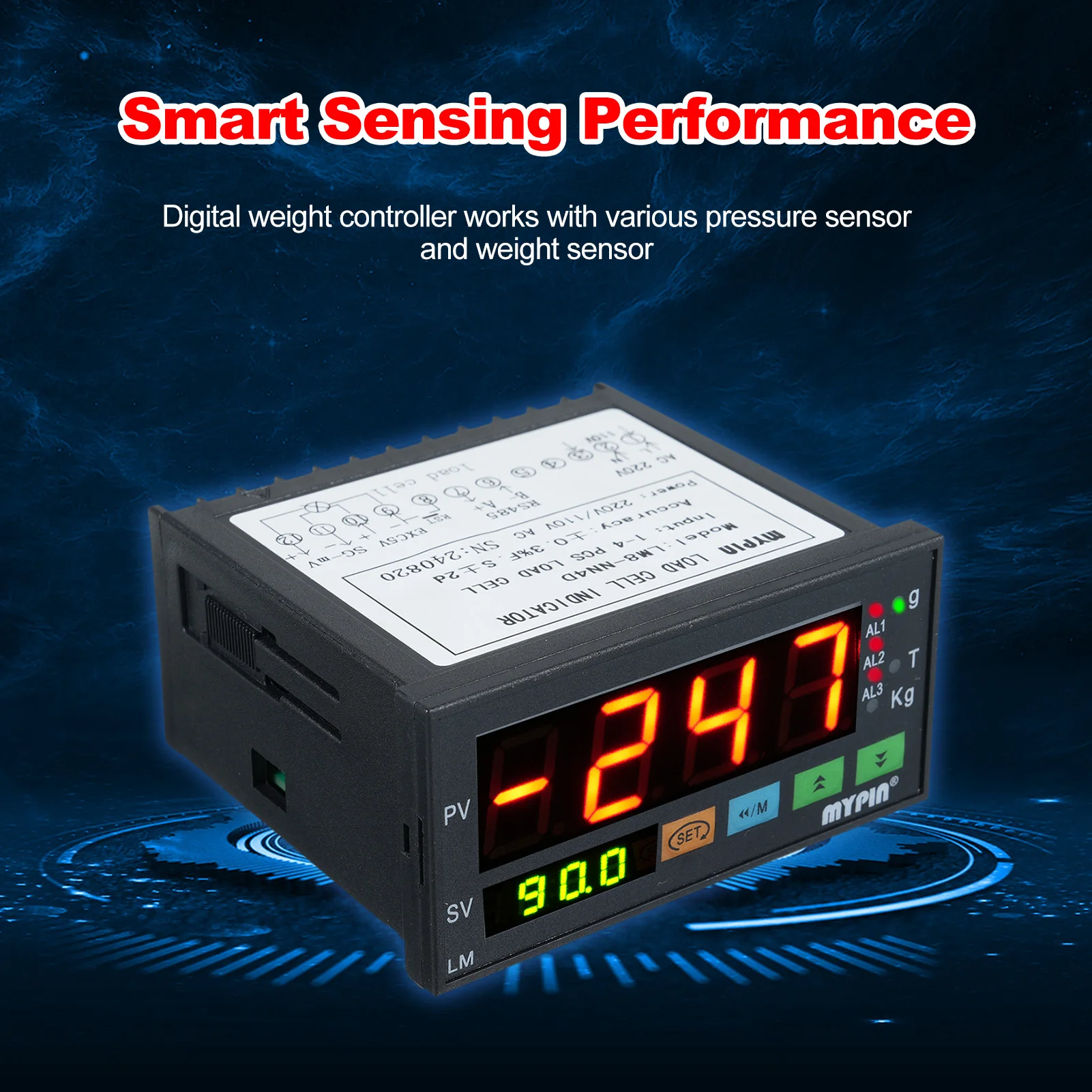110/220V Load Cell 50/60Hz Display Weighing Transducer Batching Transmitter Weight Sensor Display Indicator