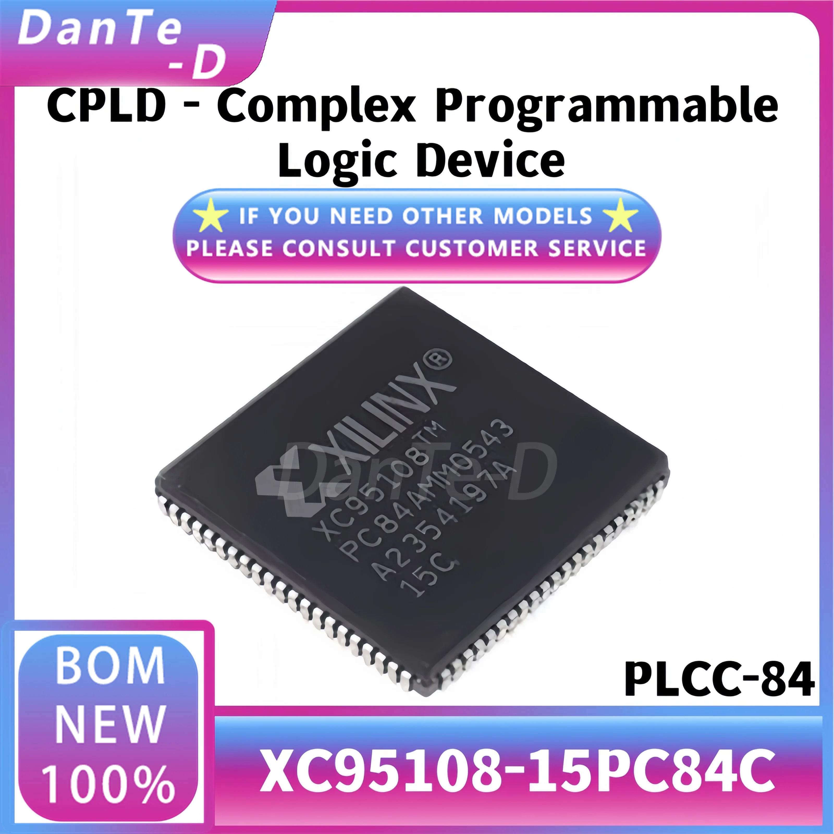 XC95108-15PC84C/I XC95108 PLCC-84 Programmable Logic Device Original Authentic