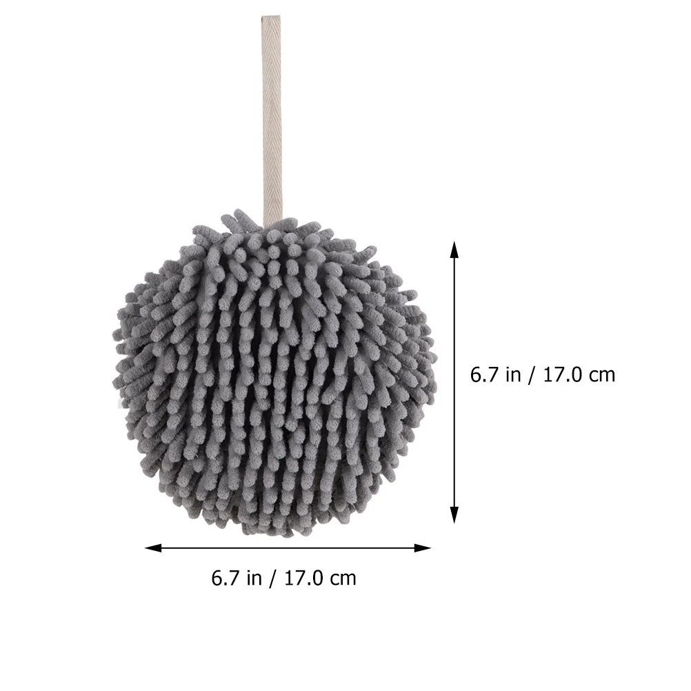 

2pcs Chenille Hand Towels Thick Absorbent Quick-Dry Cleaning Cloth For Kitchen Absorbent Hanging Towel Dish Washing