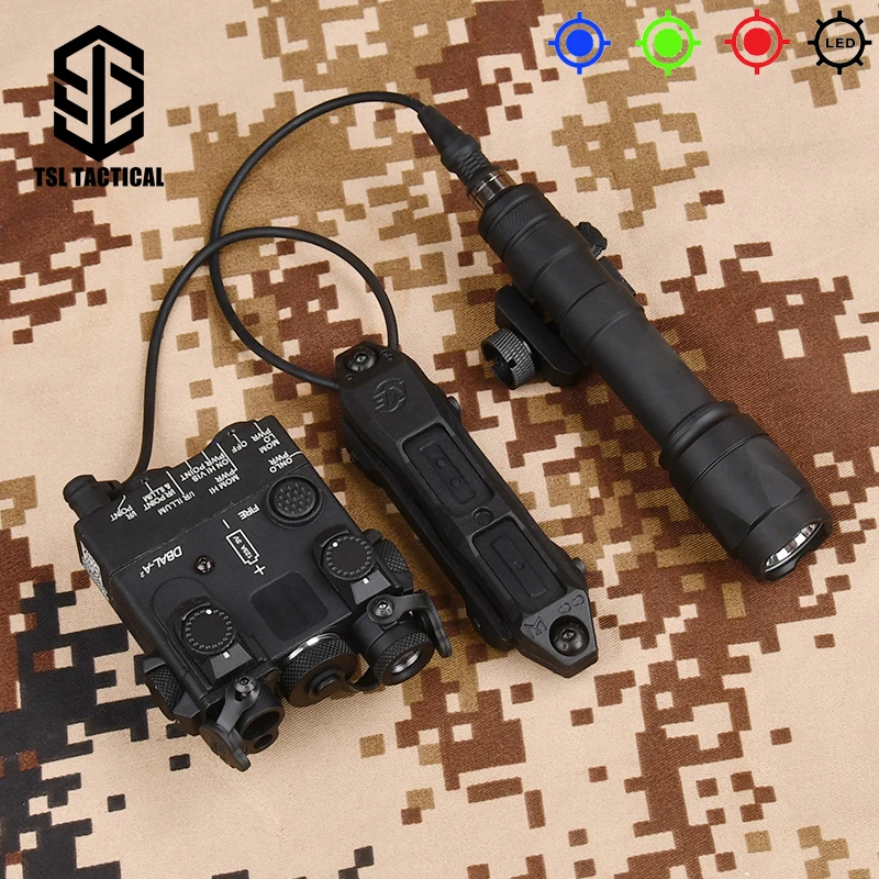 

Tactical WADSN DBAL-A2 Airsoft No IR Version Red Green Blue Dot Pointer Laser Sight M300A M600C Powerful Flashlight Weapon Light