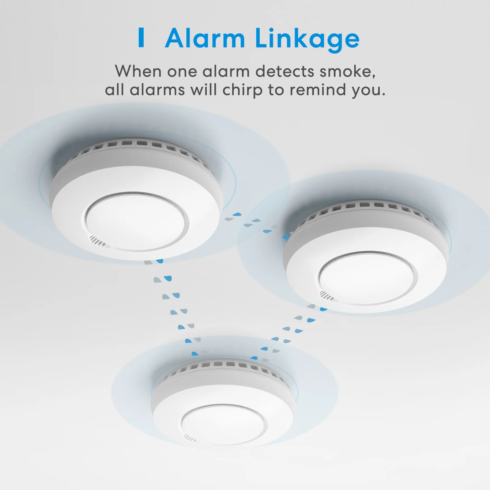 Meross-Detector de humo inteligente Homekit, Monitor de alarma de incendios inalámbrico con Wifi, alerta de sonido, para Apple HomeKit aplicación