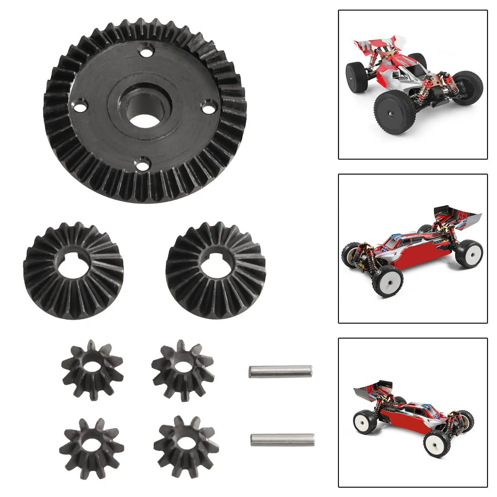 RC Differential Gear Set Model Car Accessories Sturdy Replacement RC Car Spare Part Diff Gear for Wltoys 1:10 104001 104002 view 6