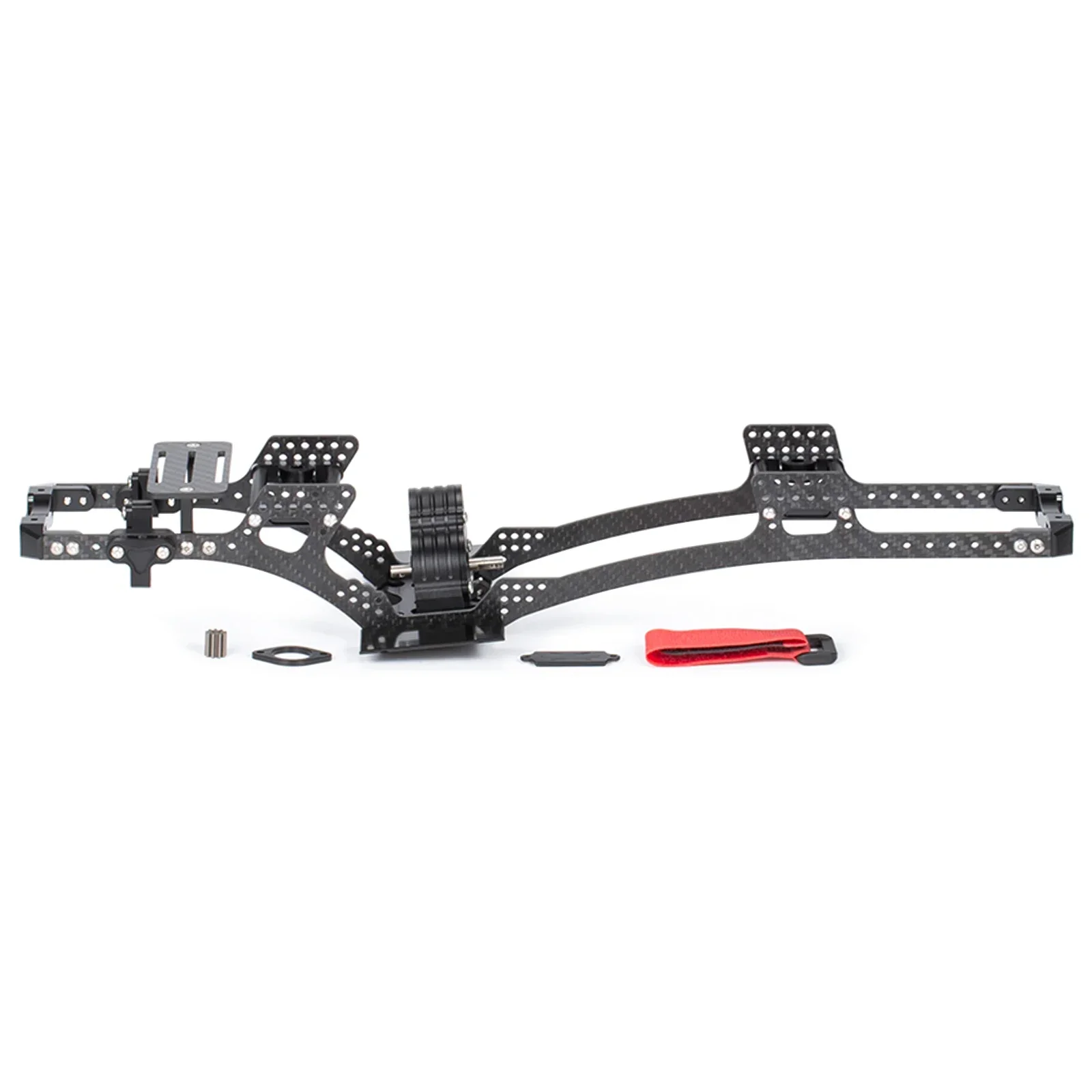 HooCrawler Carbon Fiber LCG Chassis Kit for 1/10 RC Crawler Element Enduro SCX10 III Capra TRX4 AR44 AR46 Portal Axle Builds