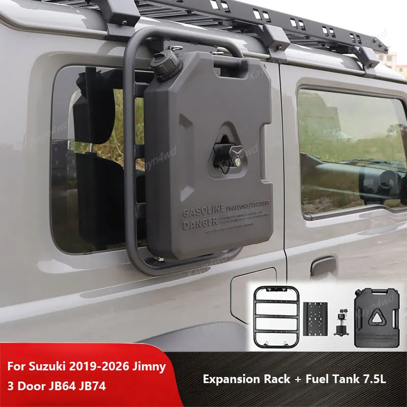 Off Road 4x4 Accessories Side Window Expansion Ladder Rack Fuel