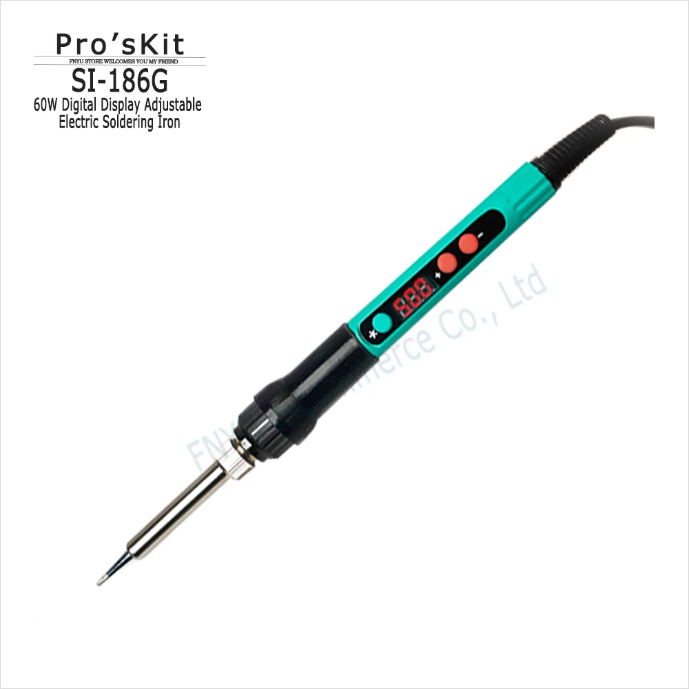 

60W Electric Soldering Iron Pro’skit SI-186G LED Digital Display Temperature Correction Control Rapid Heating Repair Tool