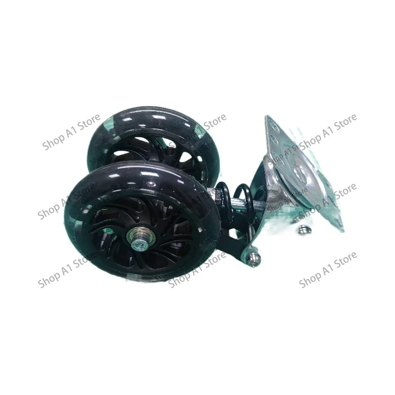 Caster Wheel with Shock Absorption, Shockproof Swivel Caster for Trolley, Trailer, Small Cart Replacement Wheel