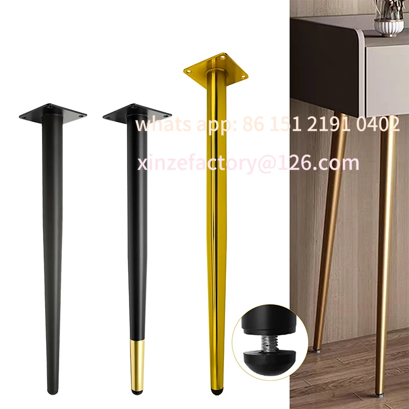 

Customizable Furniture Legs Feet Chair Tapered Furniture Metal Feet Dressing Table Legs High Table Feet