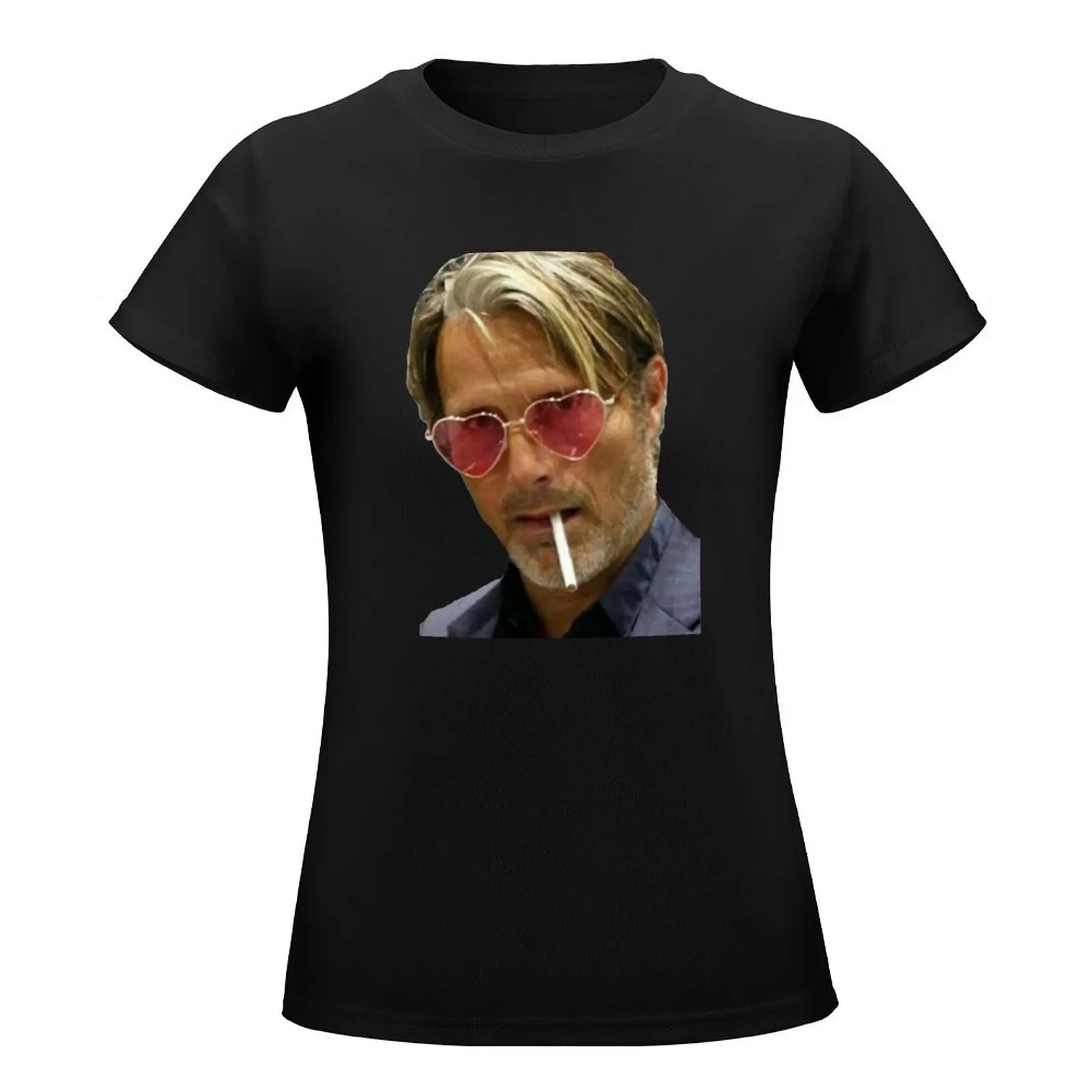 Mads Mikkelsen T-Shirt kawaii clothes oversized animal print shirt for girls shirts graphic tees tshirts for Women