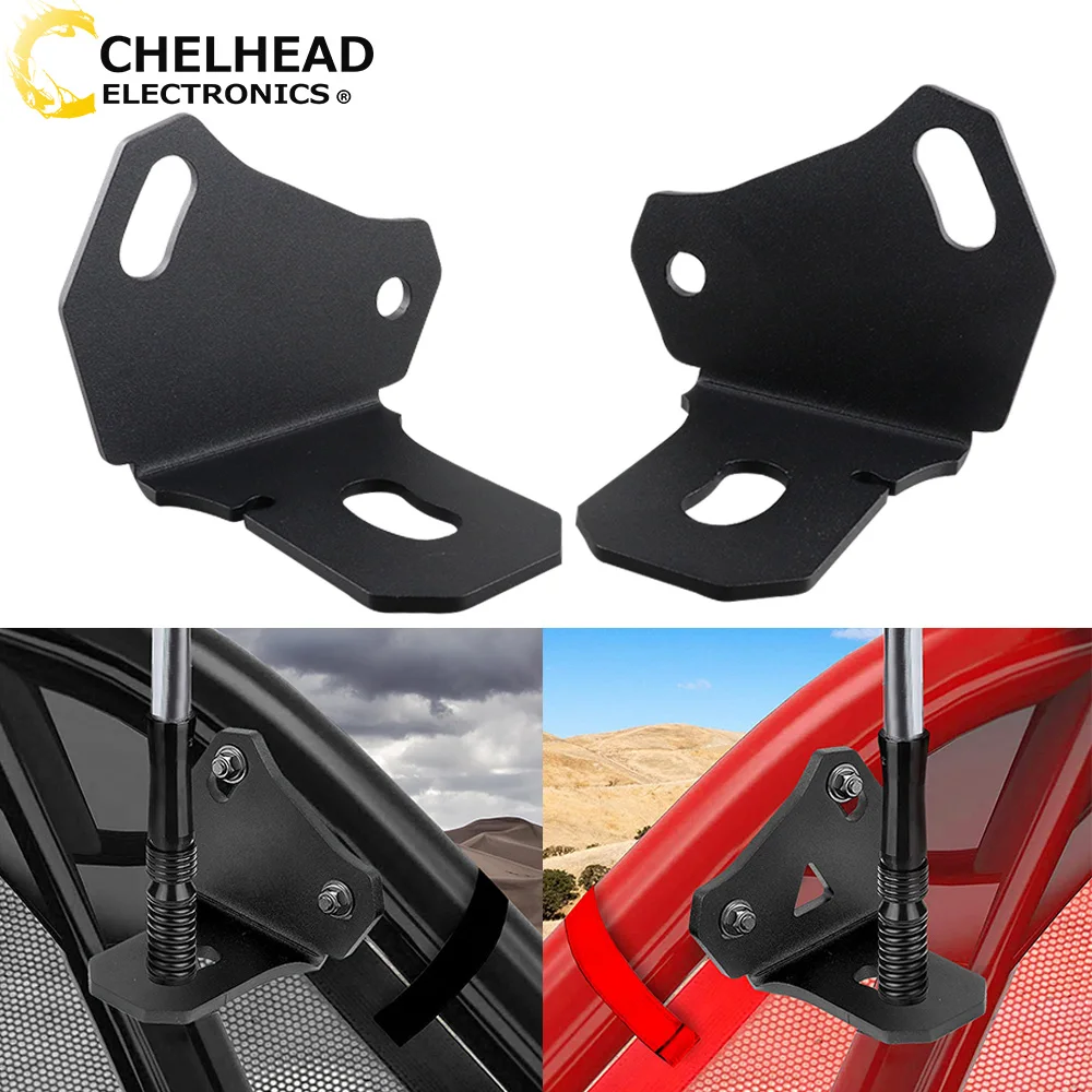 

UTV Rear Pillar Holder Antenna Work Led Whip Light Flag Mount Bracket for Can Am Maverick X3 Max Turbo DS RS RR 2017-2023